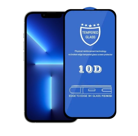iPhone 13, 10D Tempered Glass