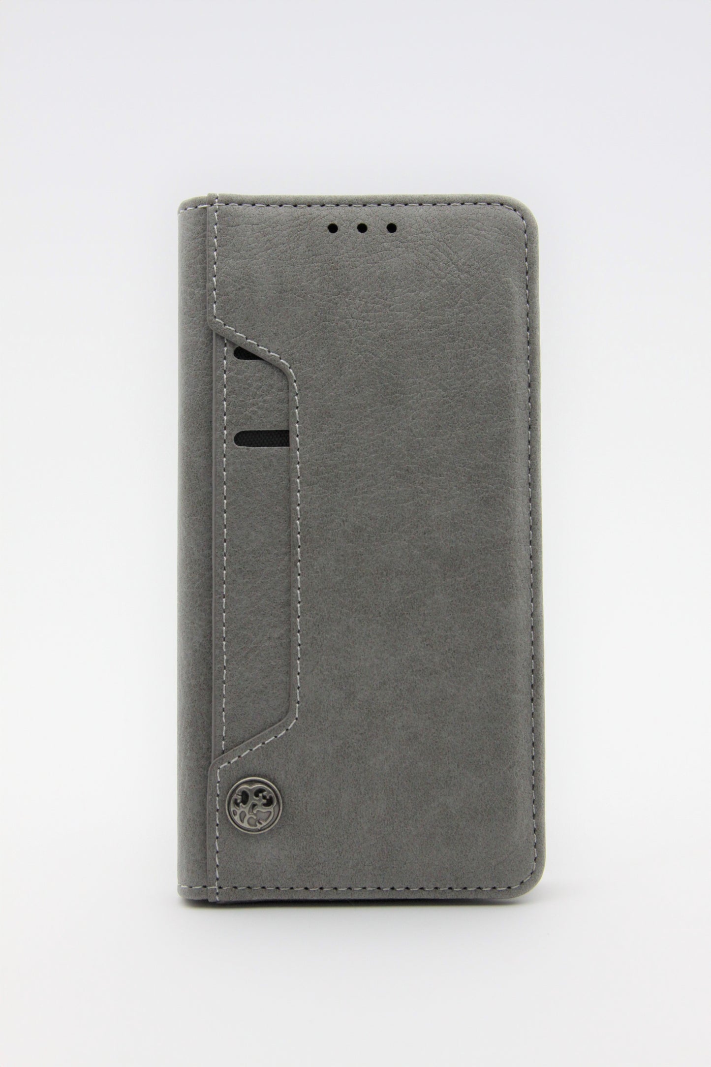 iPhone X/XS Card Slide Wallet Case - Grey