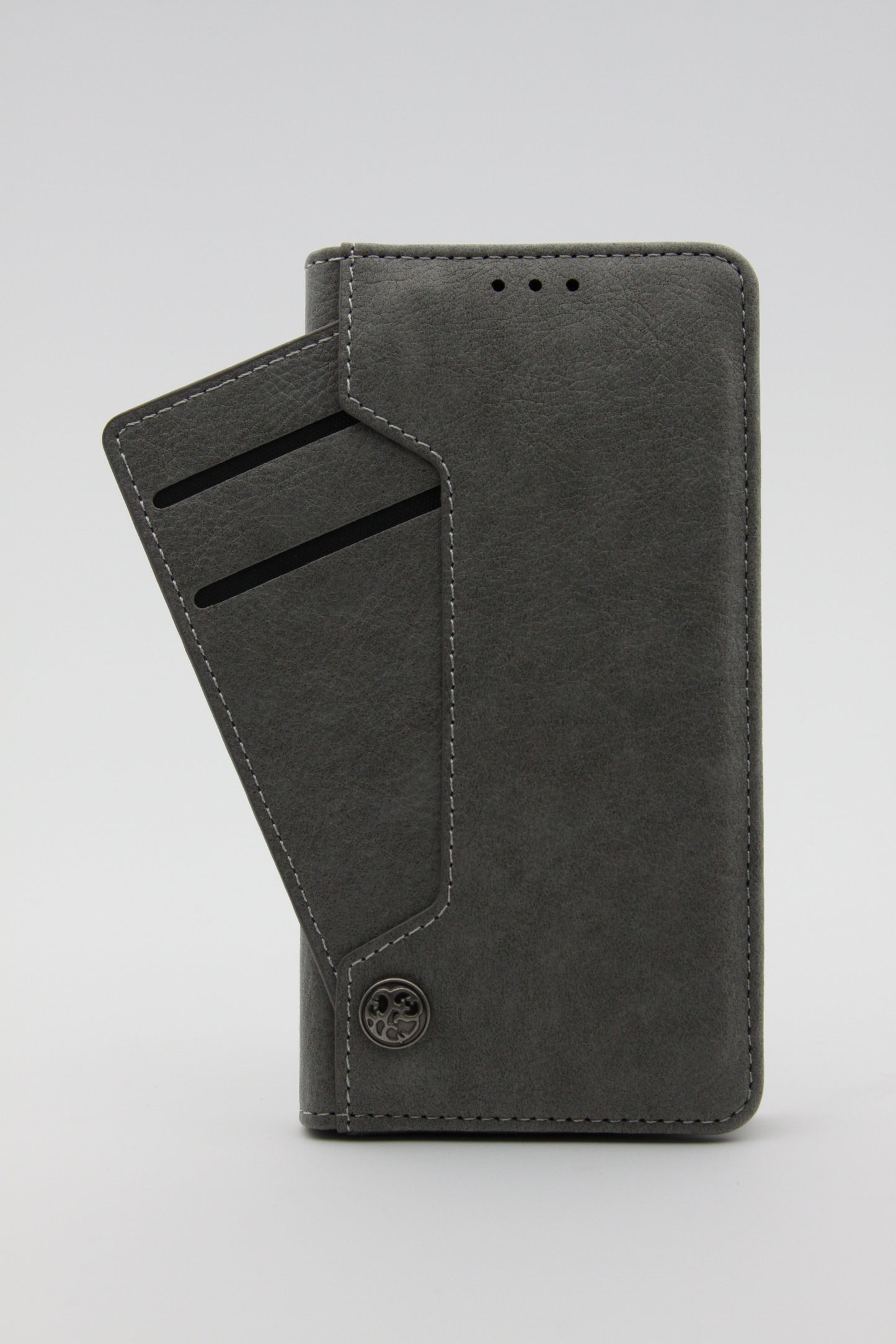 iPhone X/XS Card Slide Wallet Case - Grey