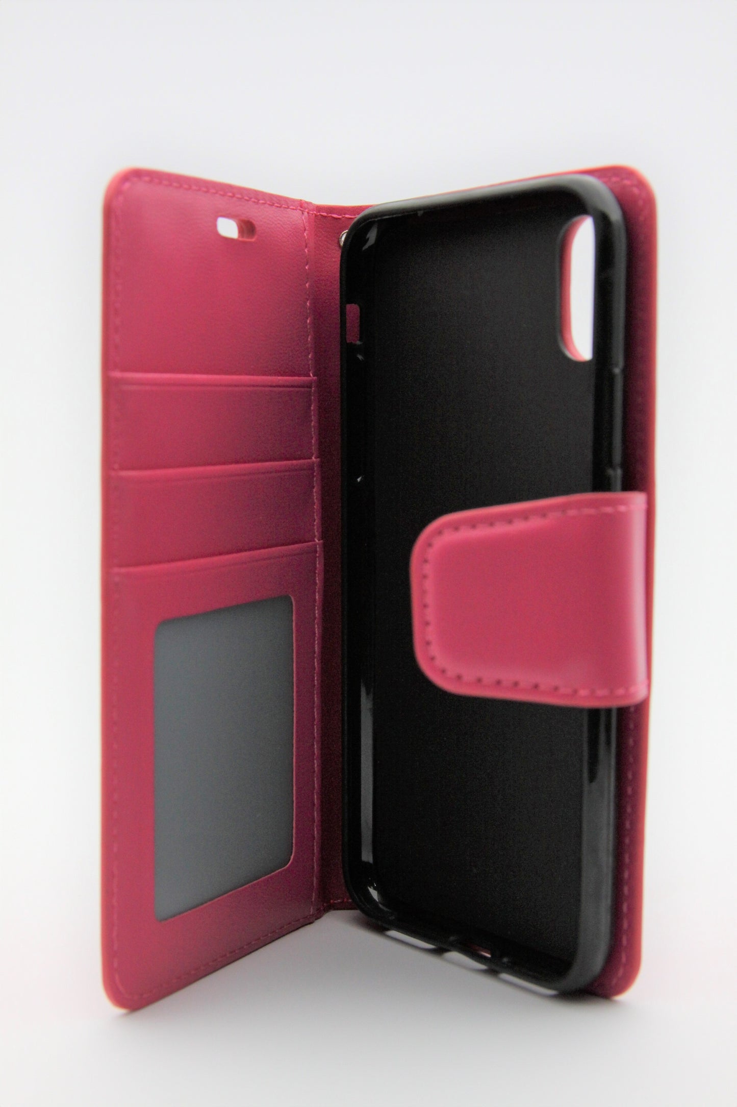 iPhone X/XS Plain Wallet Case - Pink