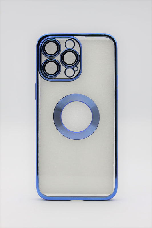 iPhone 14 Pro 6.1 Metallic Mag Safe Case W/ Camera Protection - Blue