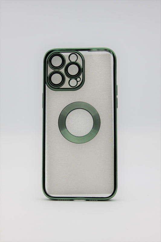 iPhone 14 Pro 6.1 Metallic Mag Safe Case W/ Camera Protection - Green