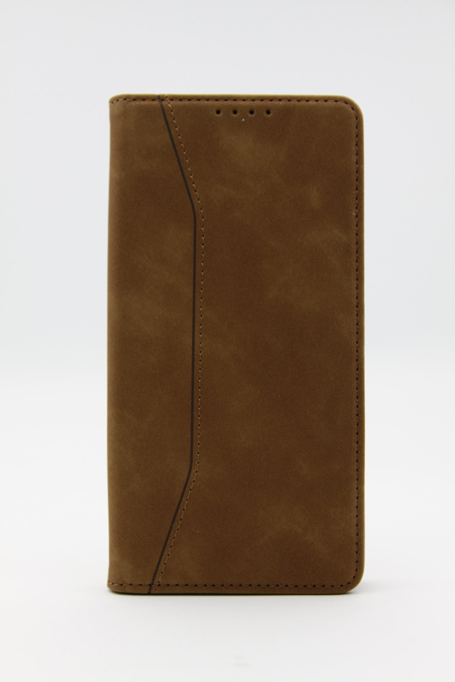 iPhone 14 Pro 6.1 Suede Window Wallet - Light Brown