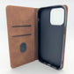 iPhone 14 Pro 6.1 Suede Window Wallet - Light Brown