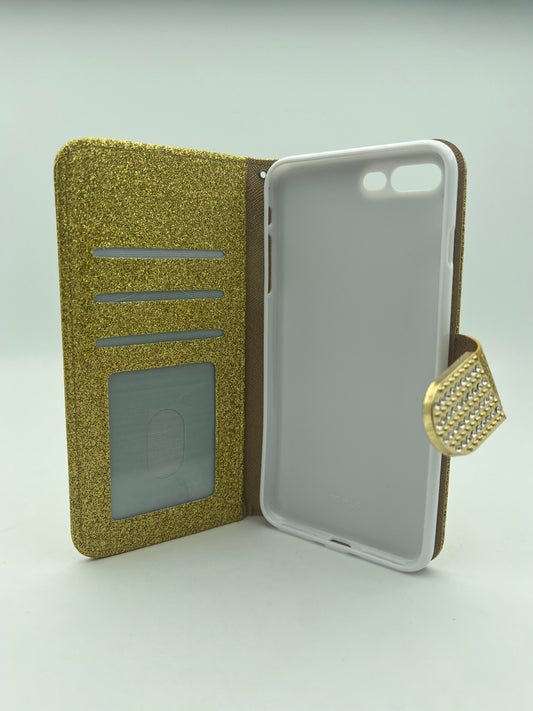 iPhone 7/8 Plus glitter wallet case