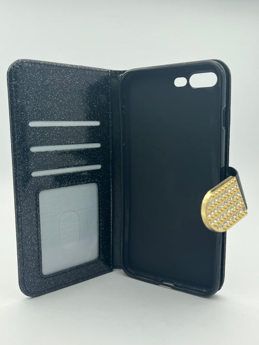 iPhone 7/8 Plus glitter wallet case