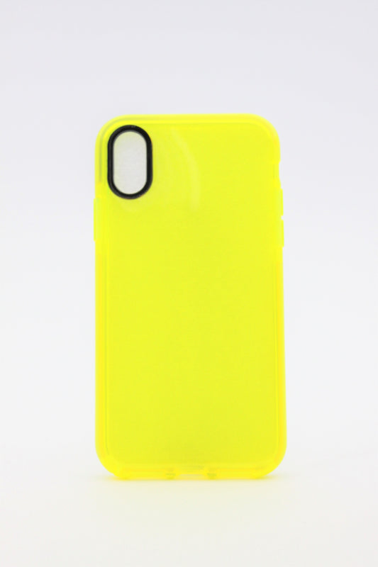 iPhone X/XS Max Tough Gel Case - Neon Yellow
