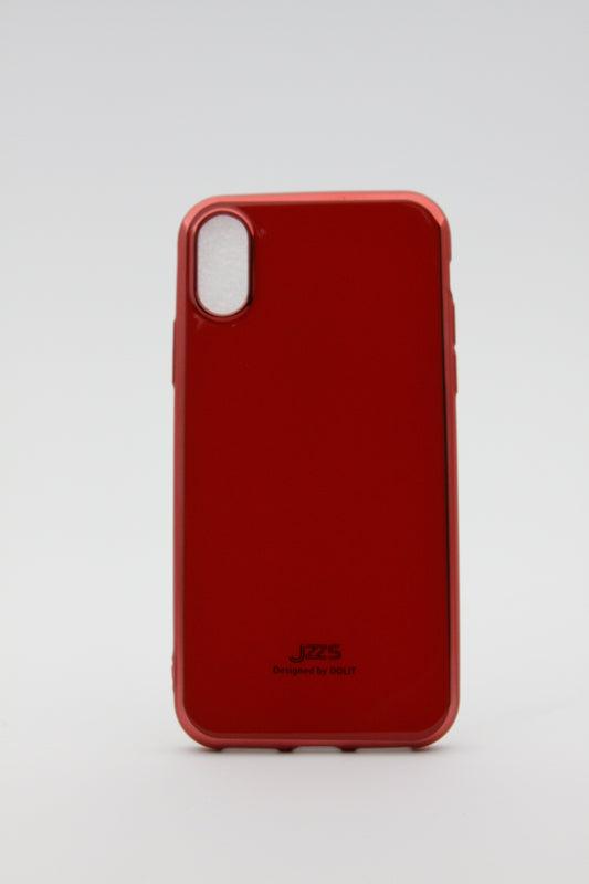 iPhone X/XS Metallic Gel Case - Red