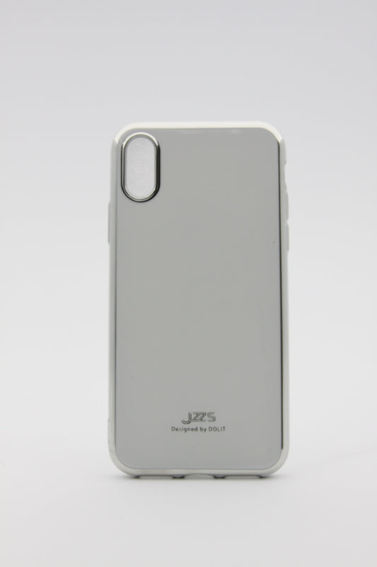 iPhone X/XS Metallic Gel Case - White
