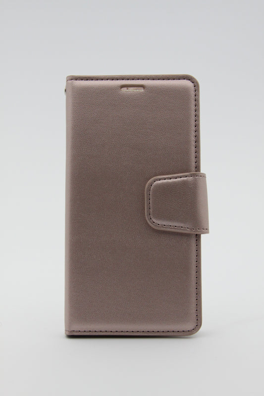 iPhone X/XS 9 Canvas Diary Wallet Case - Gold