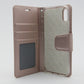 iPhone X/XS 9 Canvas Diary Wallet Case - Gold