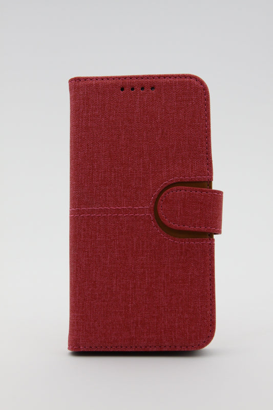 iPhone X/XS Two Tone Flip Wallet - Pink