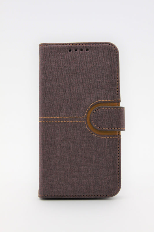 iPhone X/XS Two Tone Flip Wallet - Plum Purple