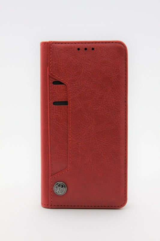 iPhone X/XS Card Slide Wallet Case - Red