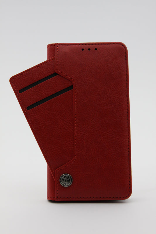 iPhone X/XS Card Slide Wallet Case - Red