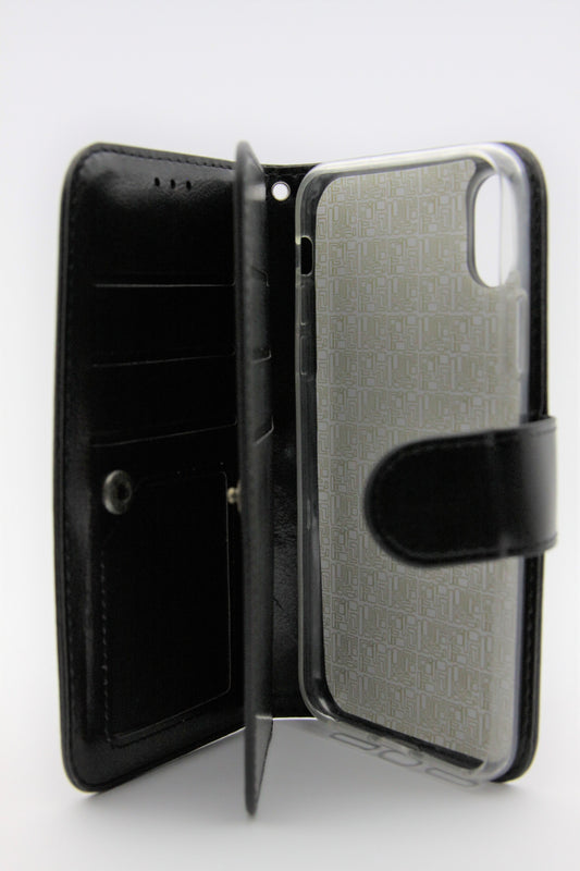 iPhone X/XS 9 Card Wallet Case - Black