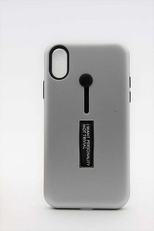 iPhone X/XS Max Loop Case- Silver