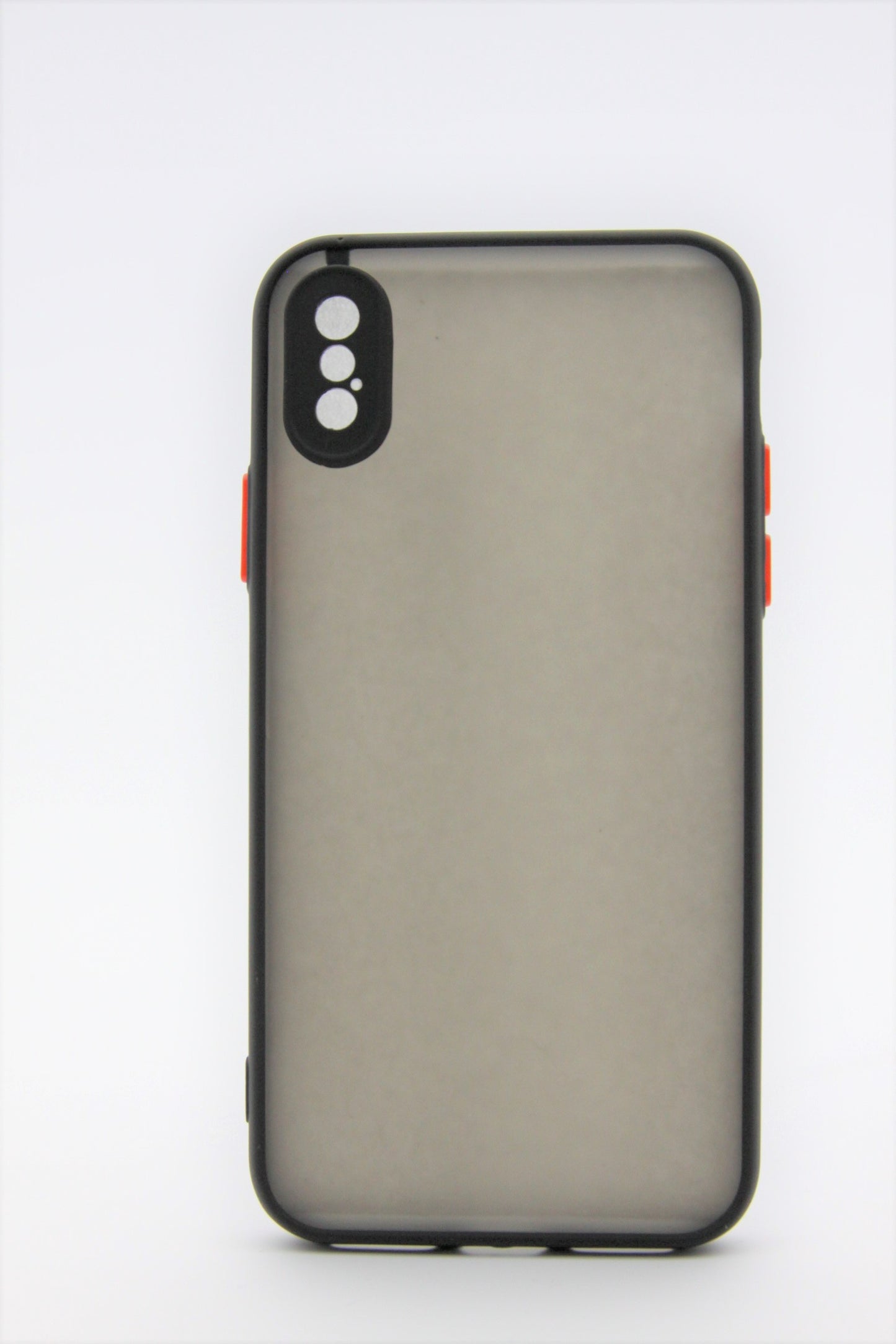 iPhone X/XS Max Tough Matte Rubber Case With Camera Protector