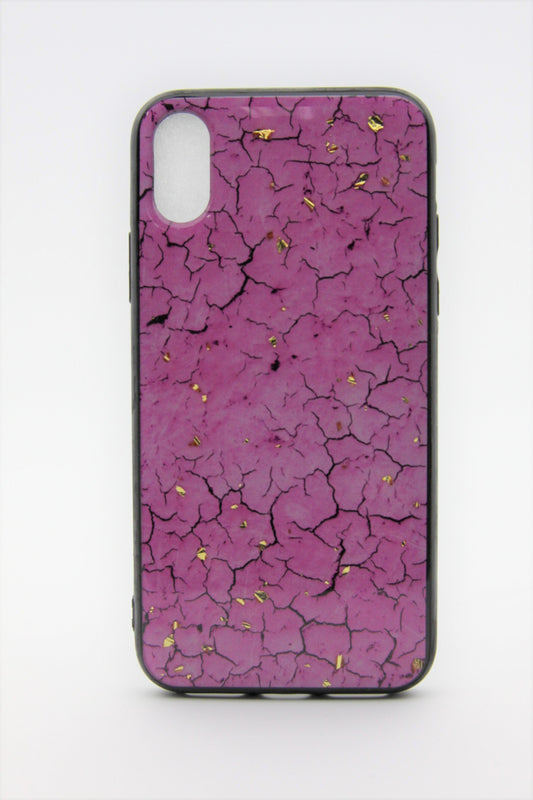 iPhone XR Hard Gel Case - Pink/Gold
