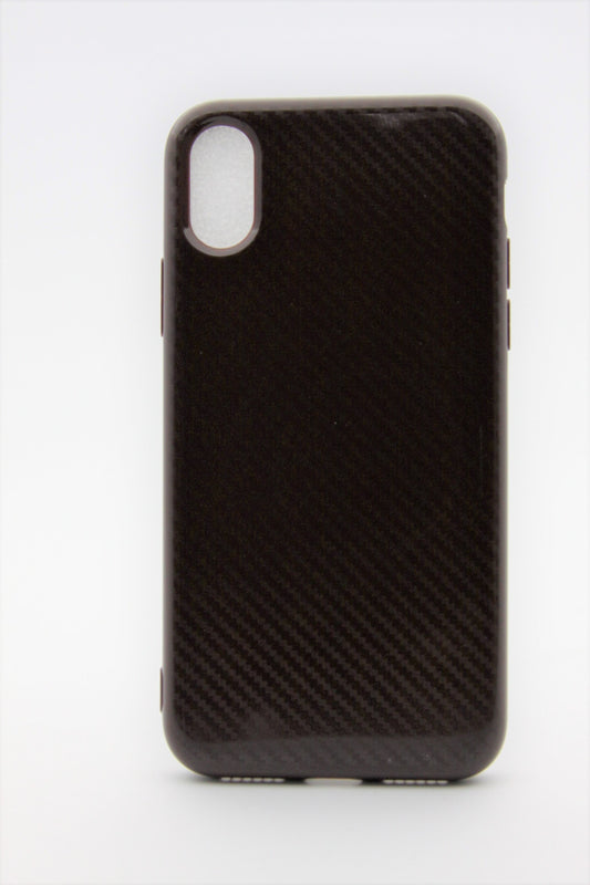 iPhone XR Tough Carbon Fiber Case - Black