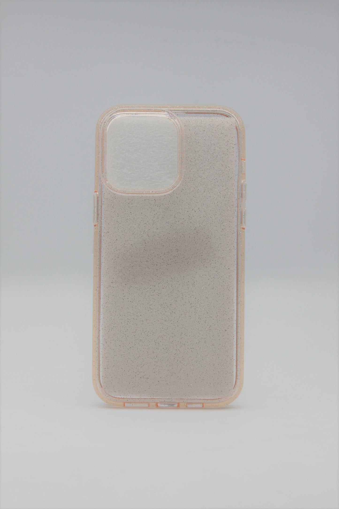iPhone 14 Pro 6.1 Tough One Piece Glitter Clear - Peach