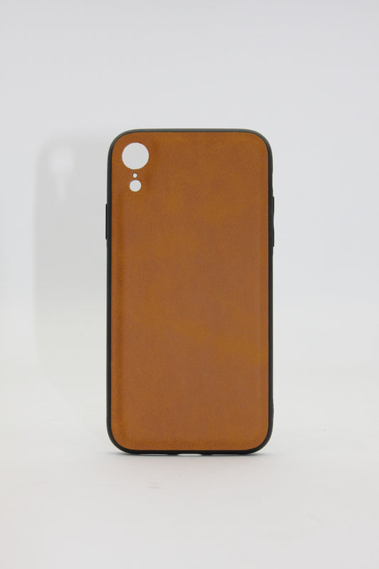 iPhone XR Leather Slim Dual Case